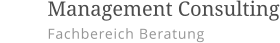         Management Consulting Fachbereich Beratung